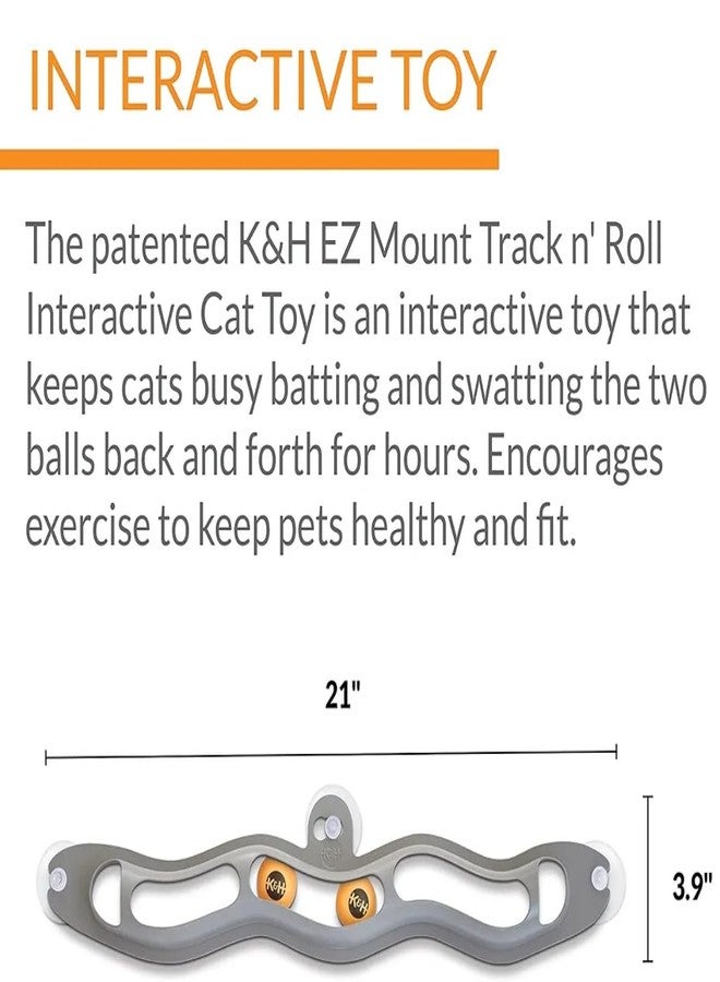 نوترا بت لعبة Nutra Pet EZ Mount Track n' Roll - لعبة تفاعلية للقطط تُعلق على النافذة مع كرات متدحرجة | لعبة ترفيهية للقطط تُثبت بالشفط - Image 3